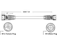 Lumatek Daisy Chain 5M Control Cable