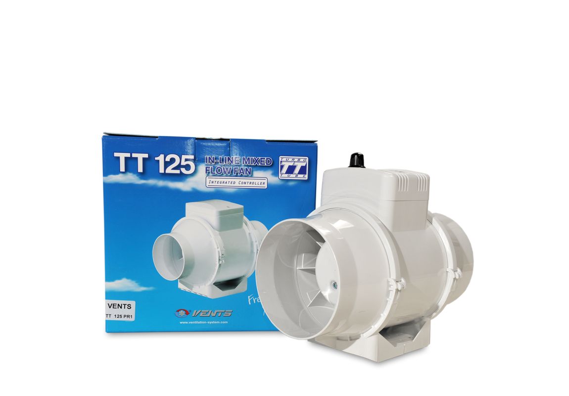 In-line Mixed Flow Fan TT 125 Speed Control