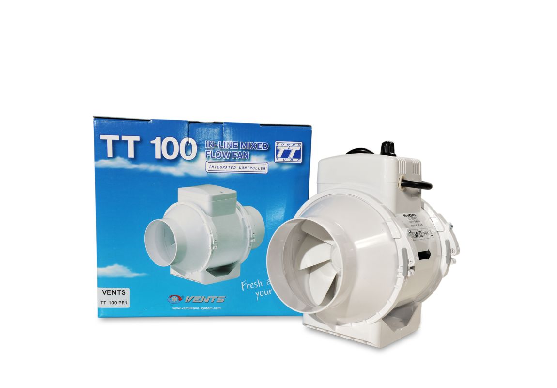 In-line Mixed Flow Fan TT 100 Speed Control