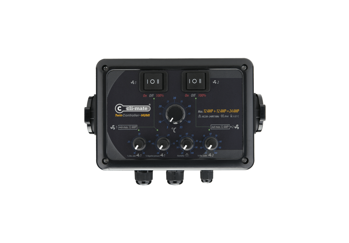 Cli-Mate Twin-Controller Humi 4 + 4 AMP