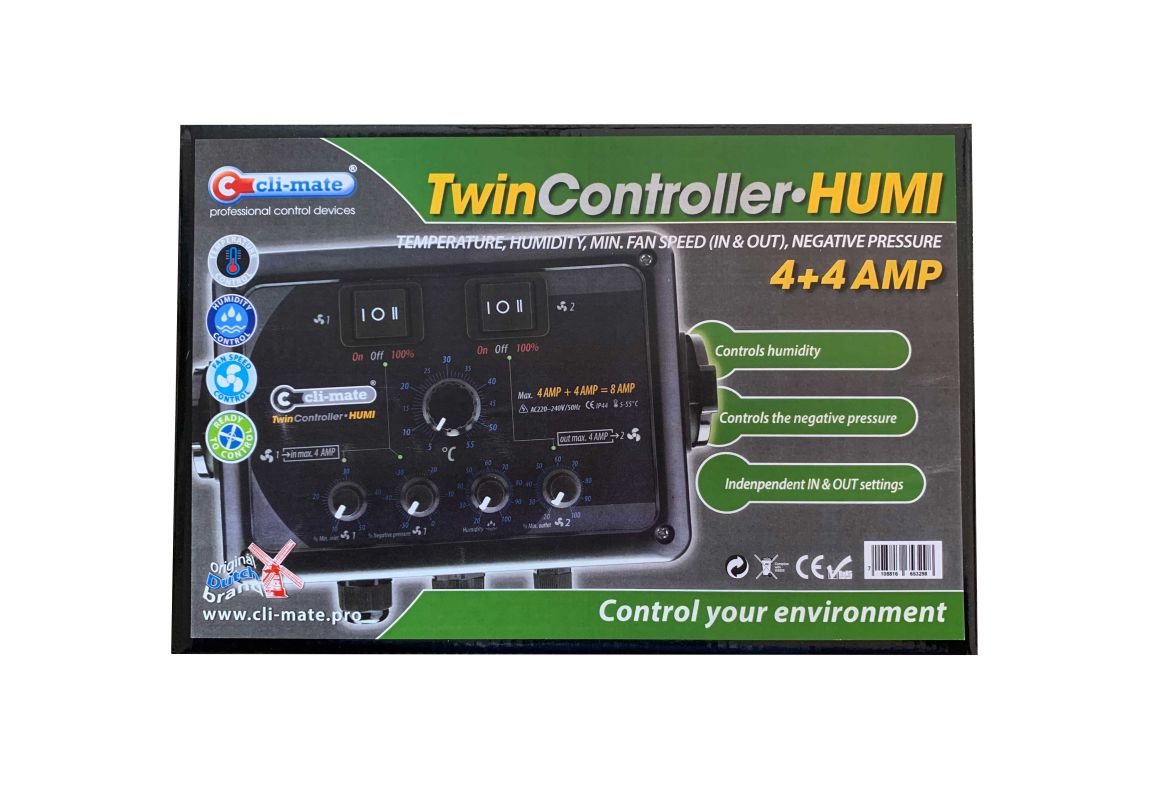 Cli-Mate Twin-Controller Humi 4 + 4 AMP