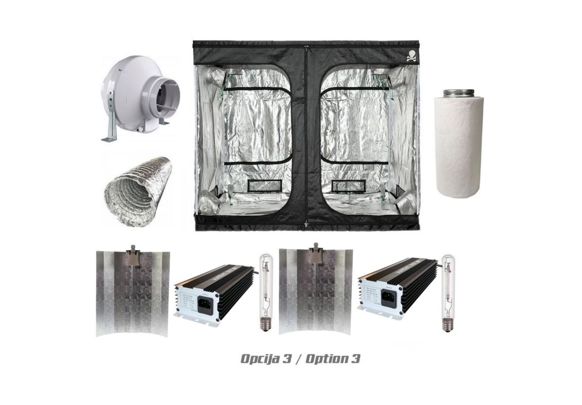 Set Grow tent 2 x 600 W