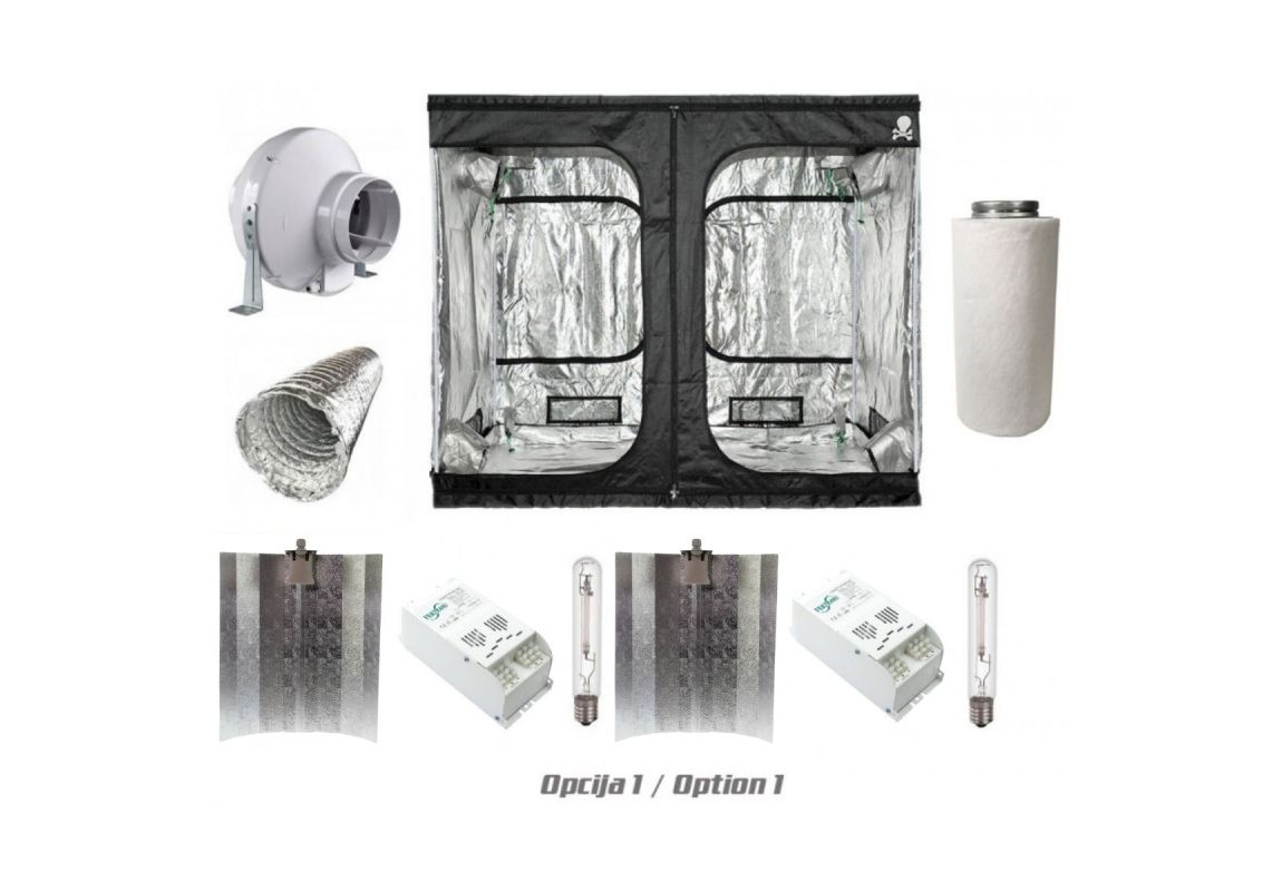 Set Grow tent 2 x 600 W