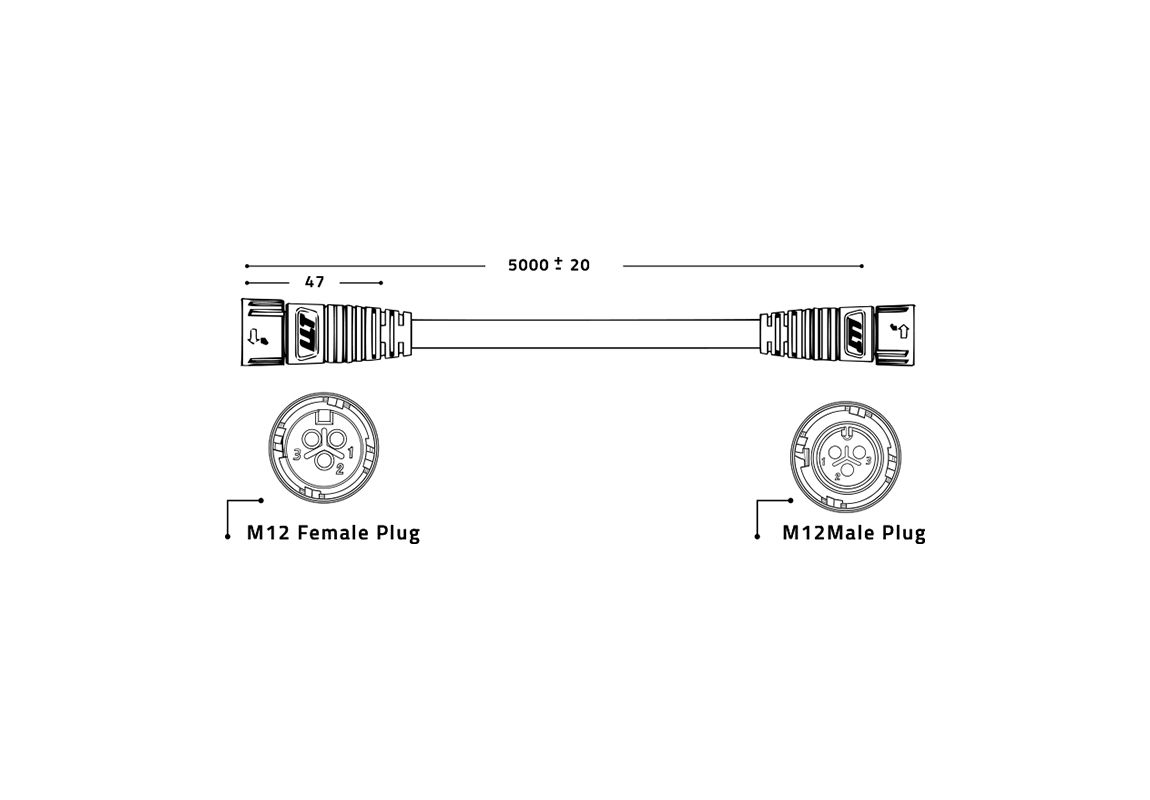 Lumatek Daisy Chain 5M Control Cable