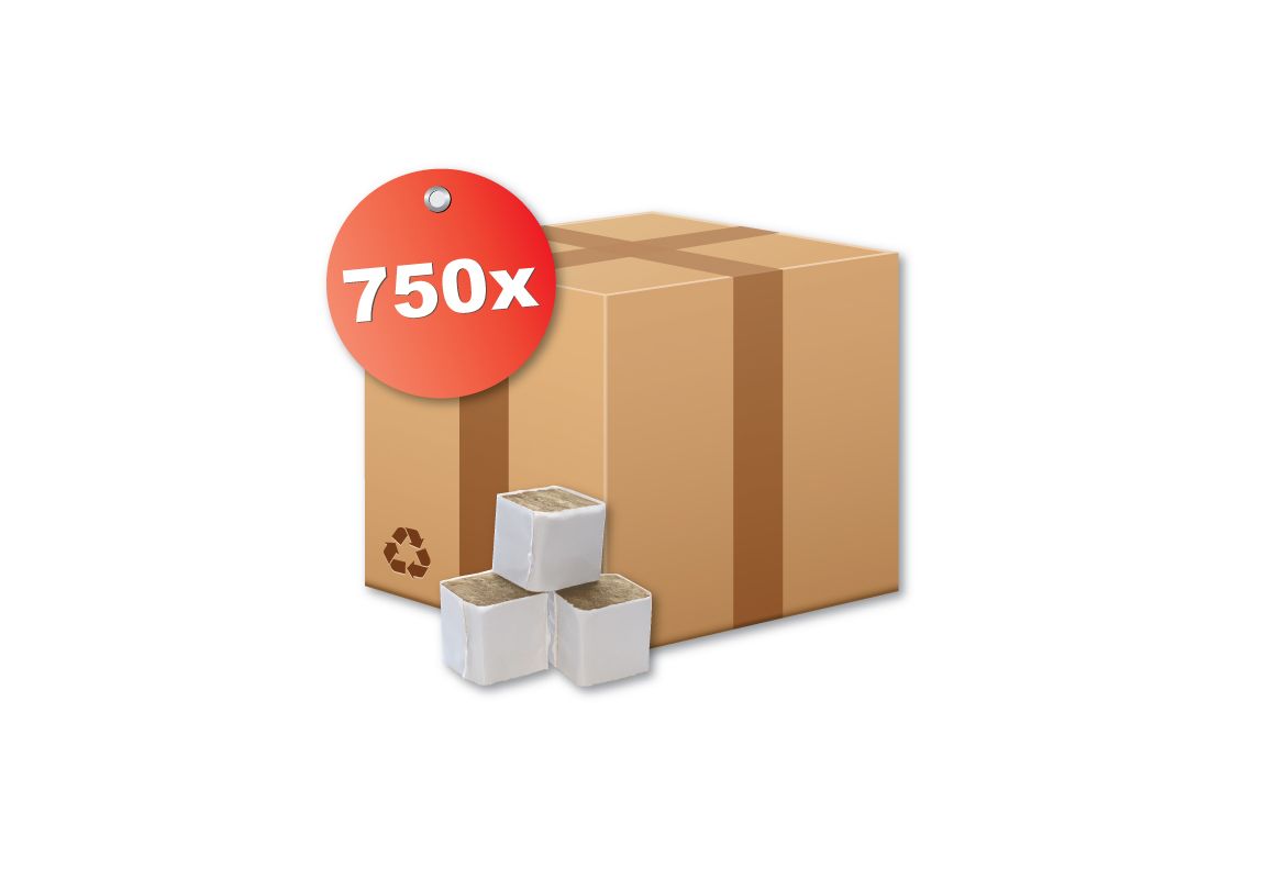 Rockwool - 4 x 4 x 4 cm - box 750 pcs